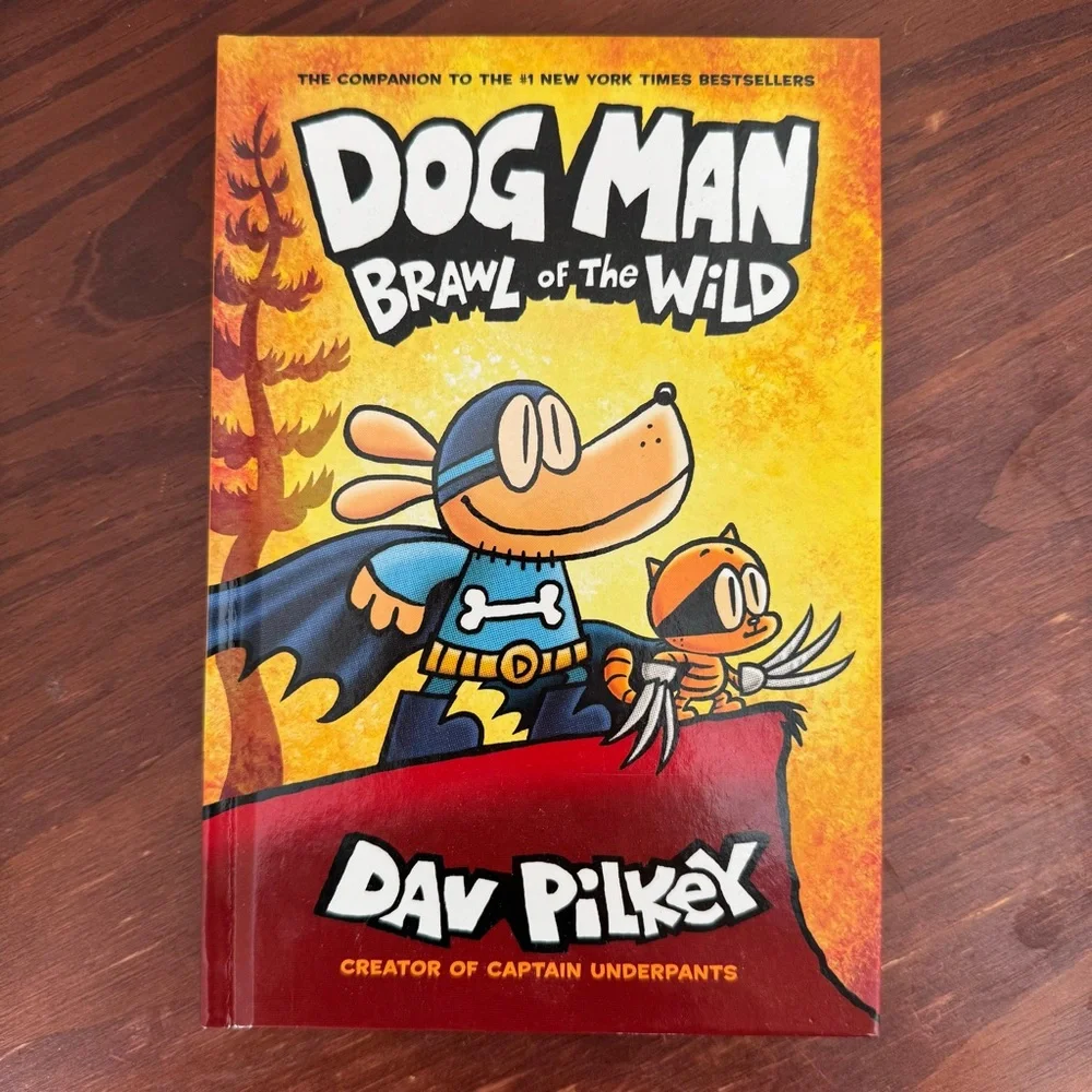 3 Dog Man books Dav Pilkey hardcover graphic novel kitties brawl unleashed New
